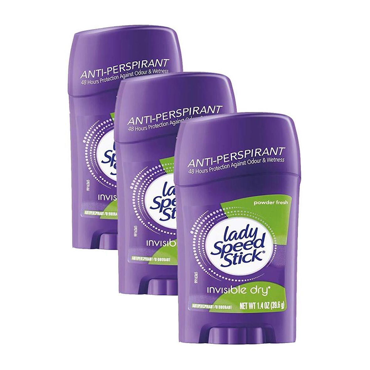 Lady Speed Stick Powder Fresh Deodorant 39,6 gr 3lü Set