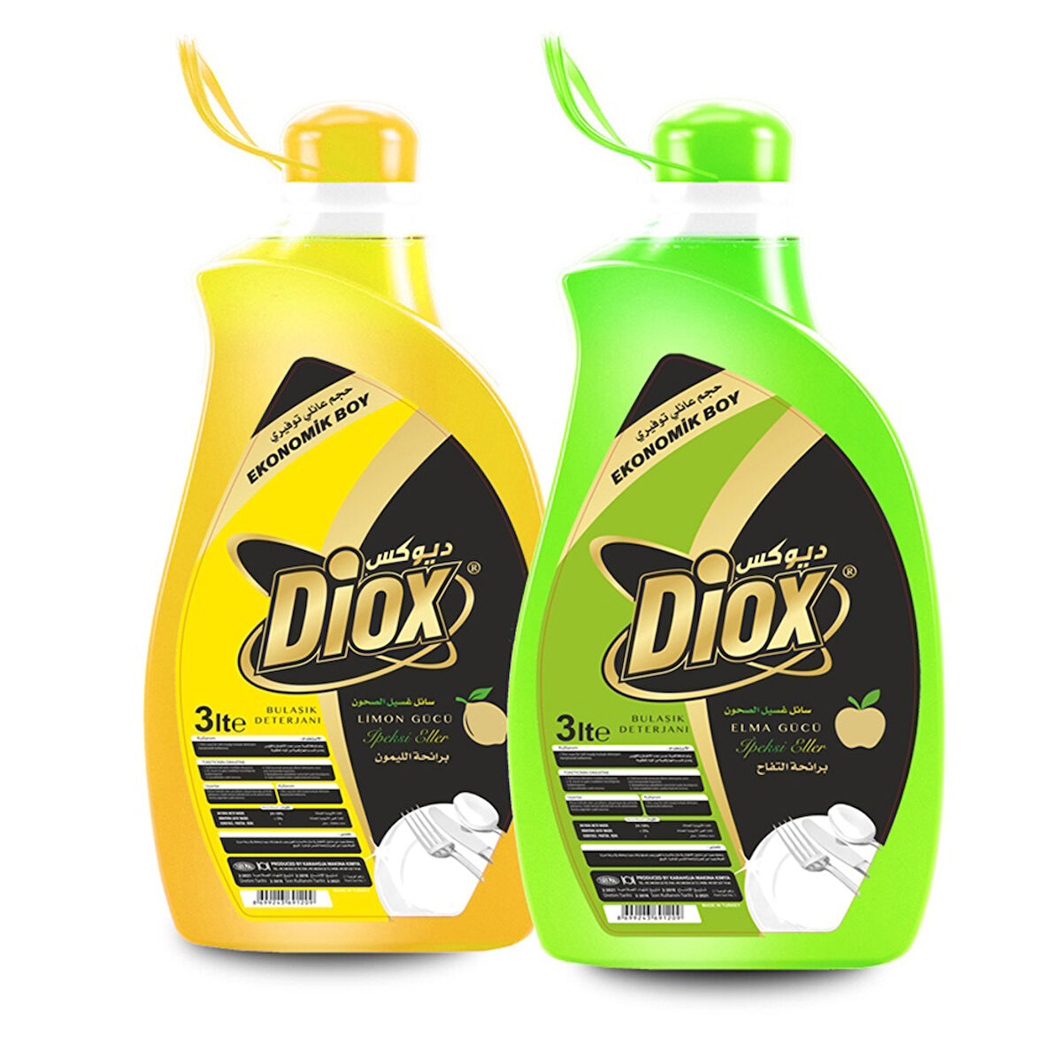 Di̇ox Bulaşık Detarjanı Li̇monlu 3 Lt Paket (2 Adet)