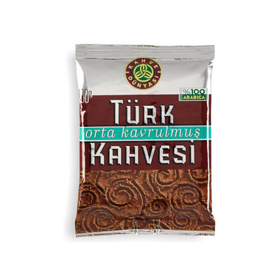 Kahve Dünyası Orta Kavrulmuş Türk Kahvesi̇ 100 Gr  Paket (8 Adet)