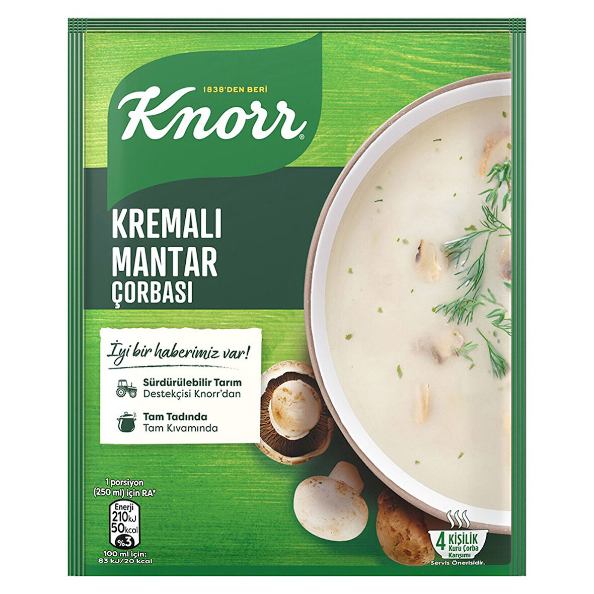 Knorr Kremalı Mantar çorbası 63 Gr Paket (10 Adet)