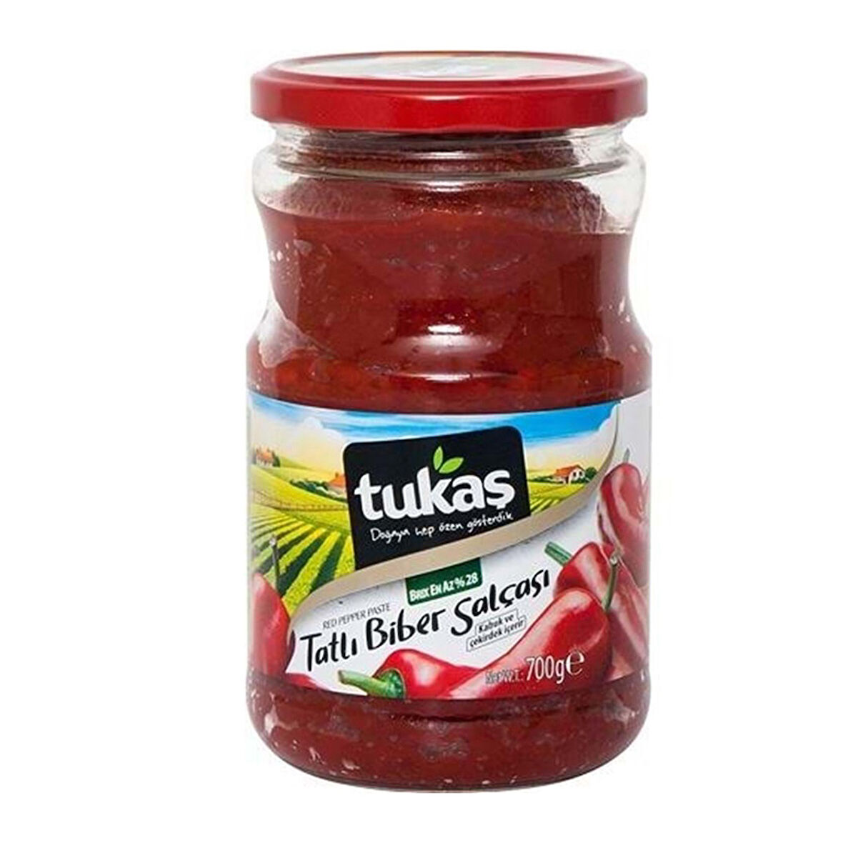 Tukaş Tatlı Bi̇ber Salçası 700 Gr  Paket (3 Adet)