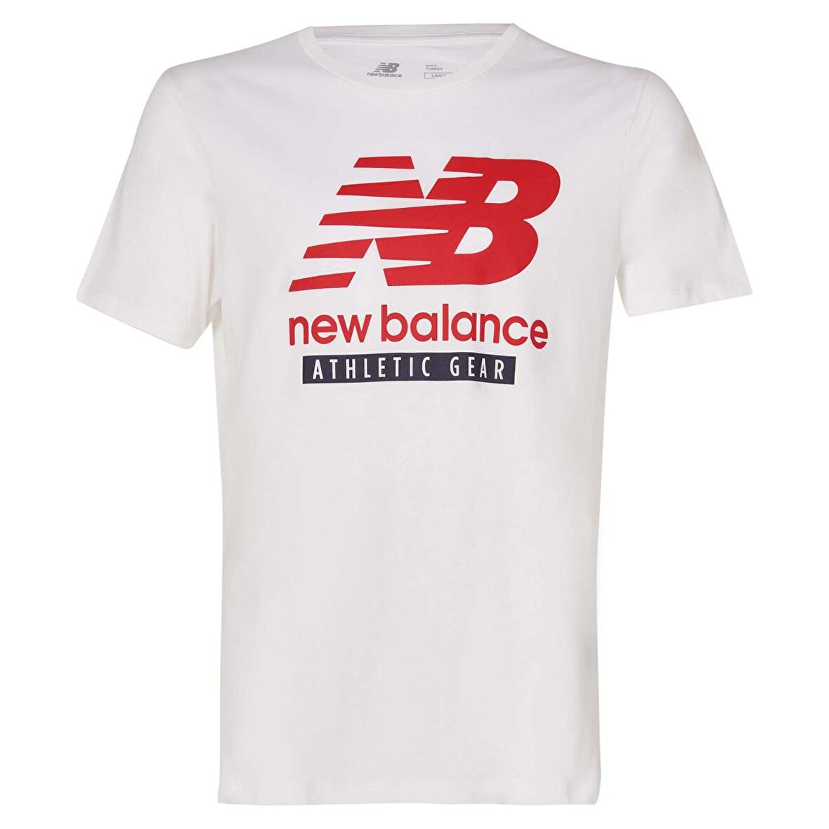 New Balance NB Mens Lifestyle T-shirt Erkek Beyaz 