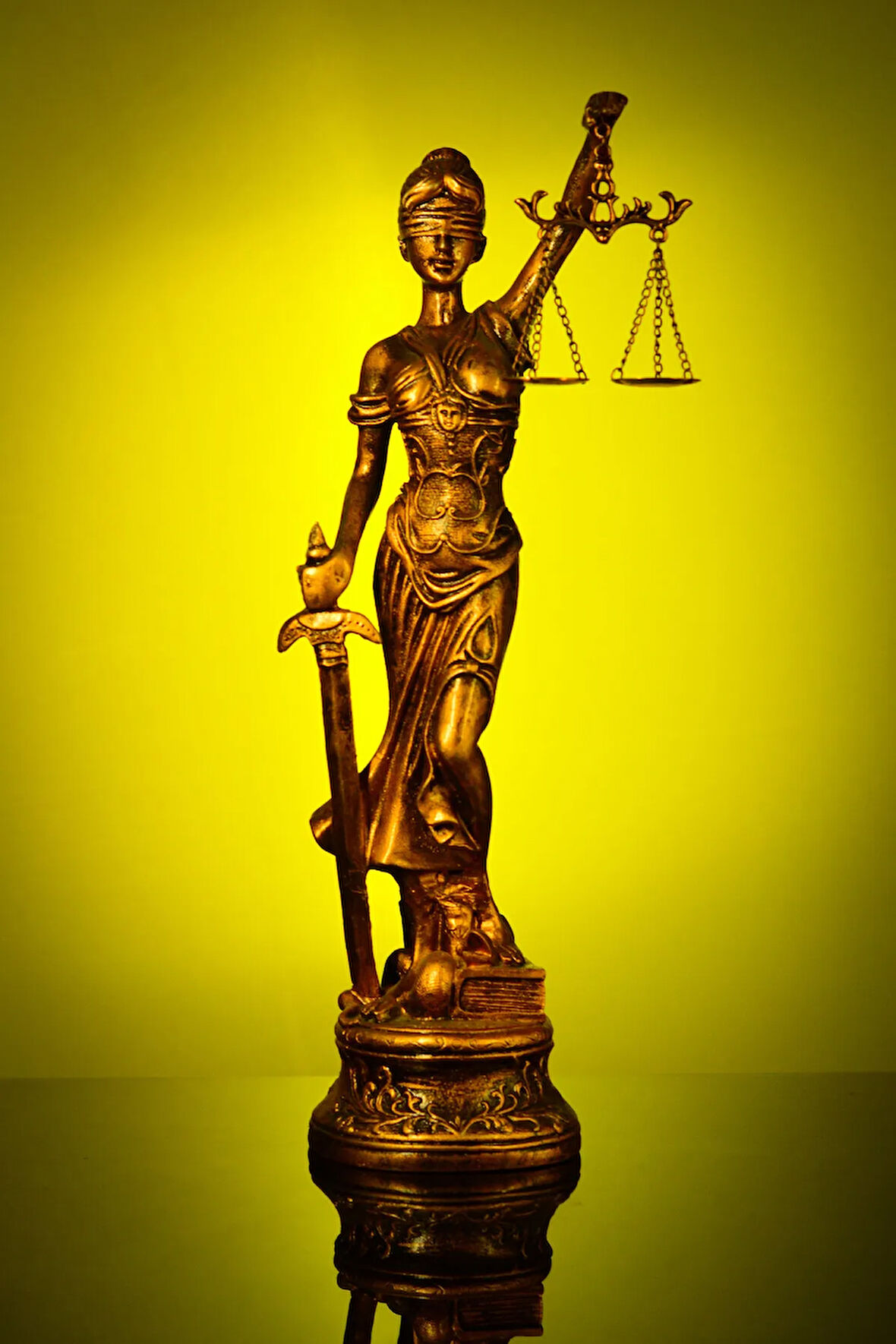 Adalet Tanrıçası Themis Battal Boy Bronz Heykel Biblo