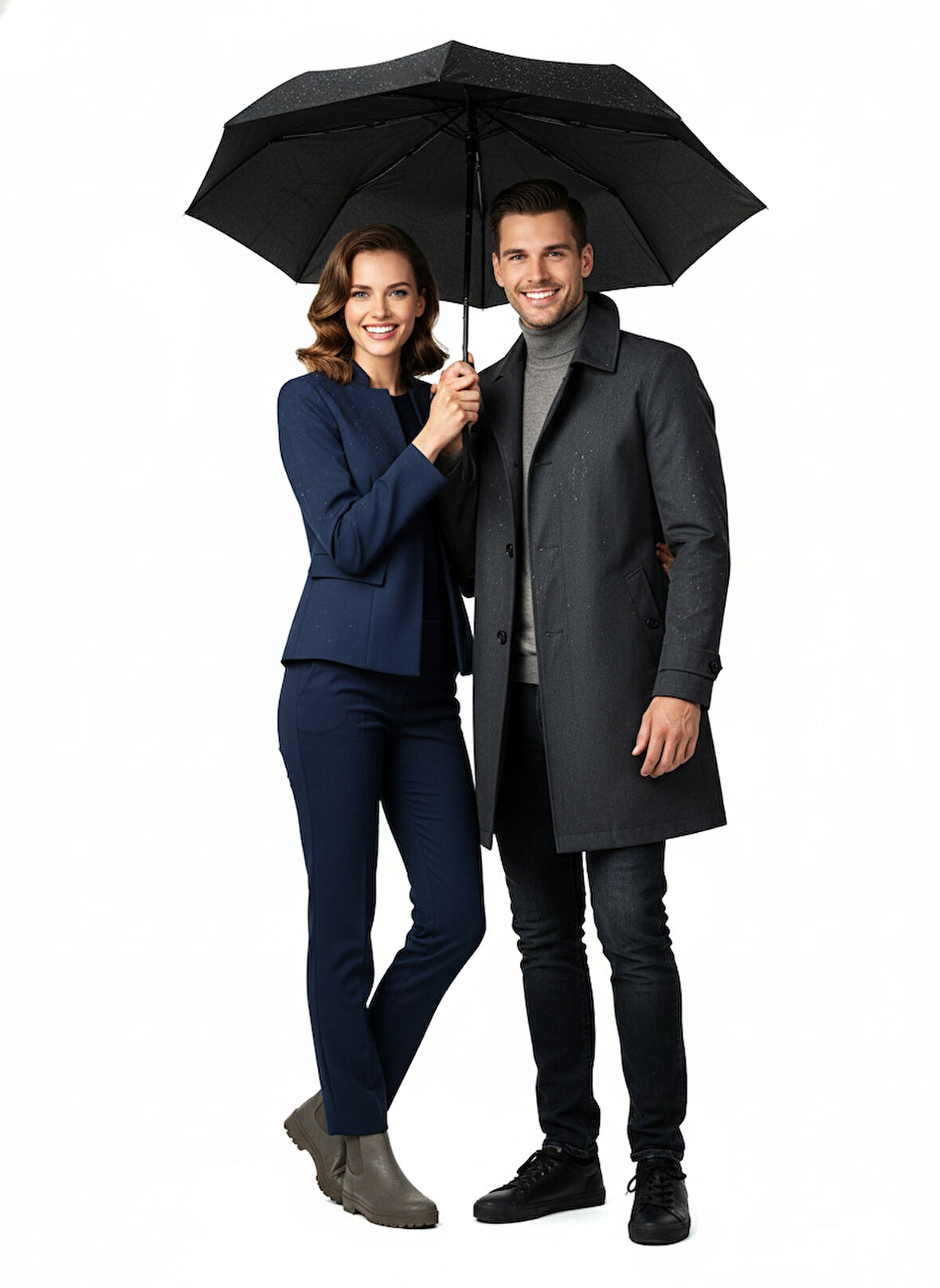 Oppland Tam Otomatik Şemsiye Güçlü Ekstra Dayanıklı Fiber Telli Kir ve Su Tutmayan Kumaş Kılıflı