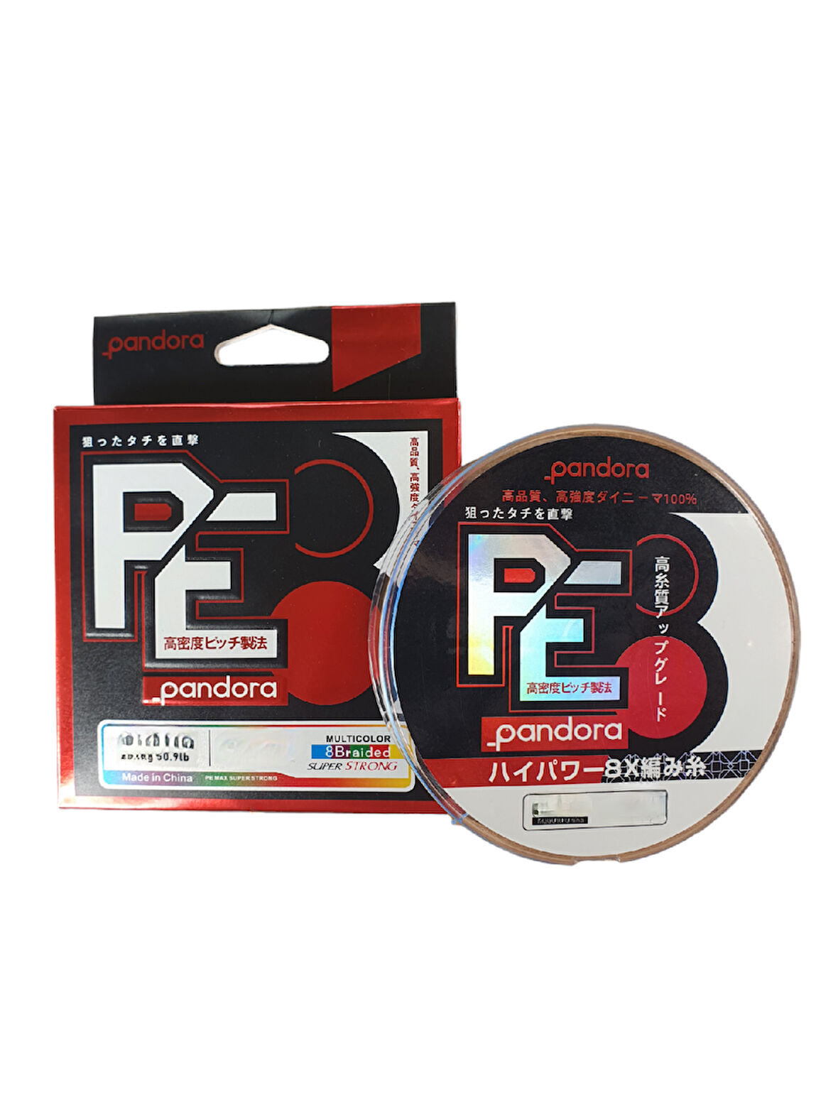 Pandora PE-8 Braid 8X 300 Mt Multicolor 0.12Mm