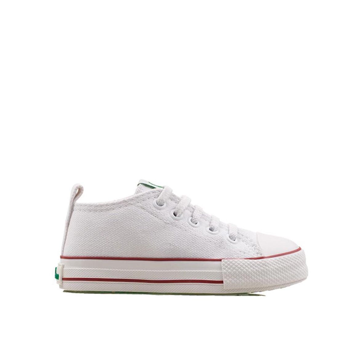 Benetton Beyaz Unisex Çocuk Keten Lastikli Sneaker BN 30771