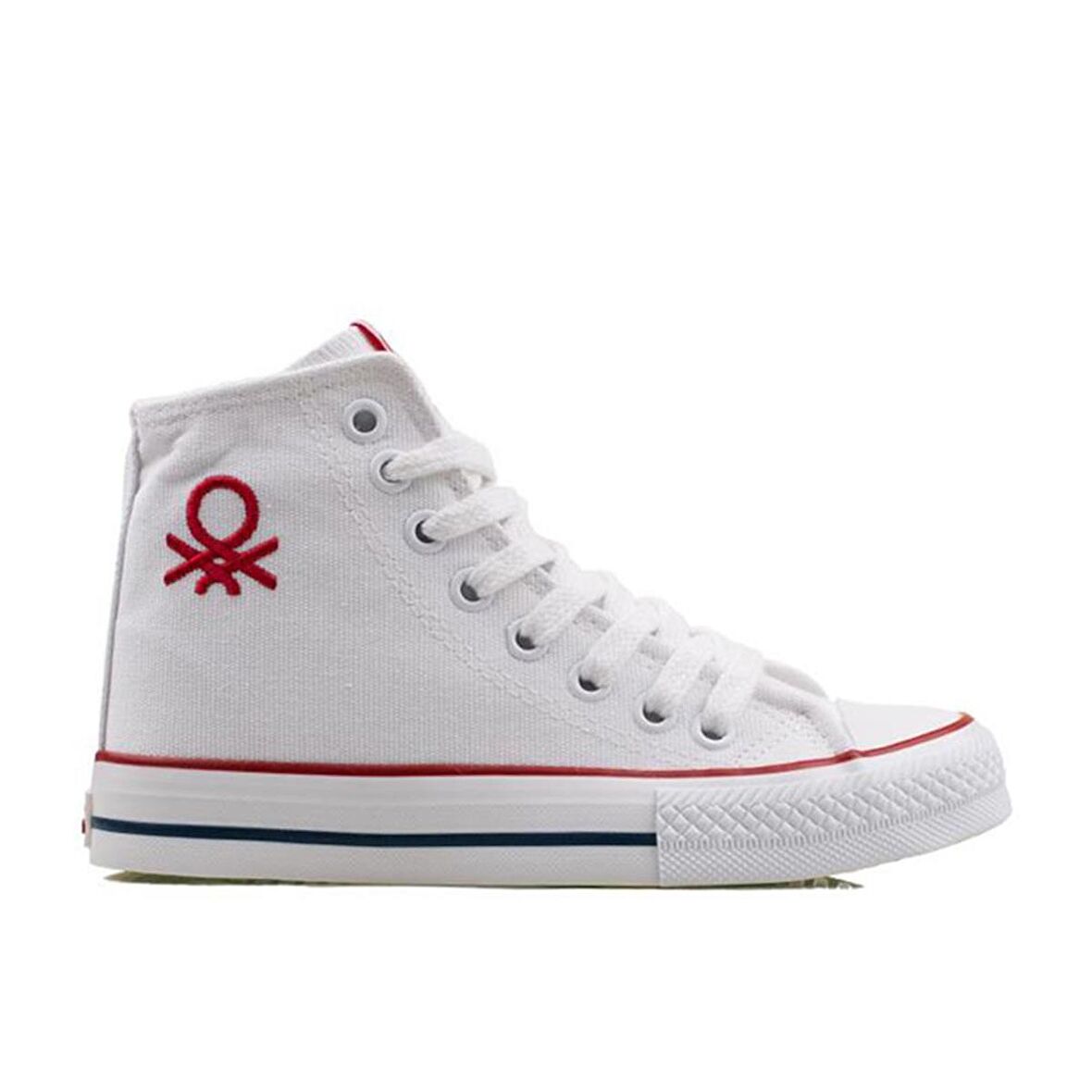 Benetton Beyaz Uzun Keten Erkek Sneaker