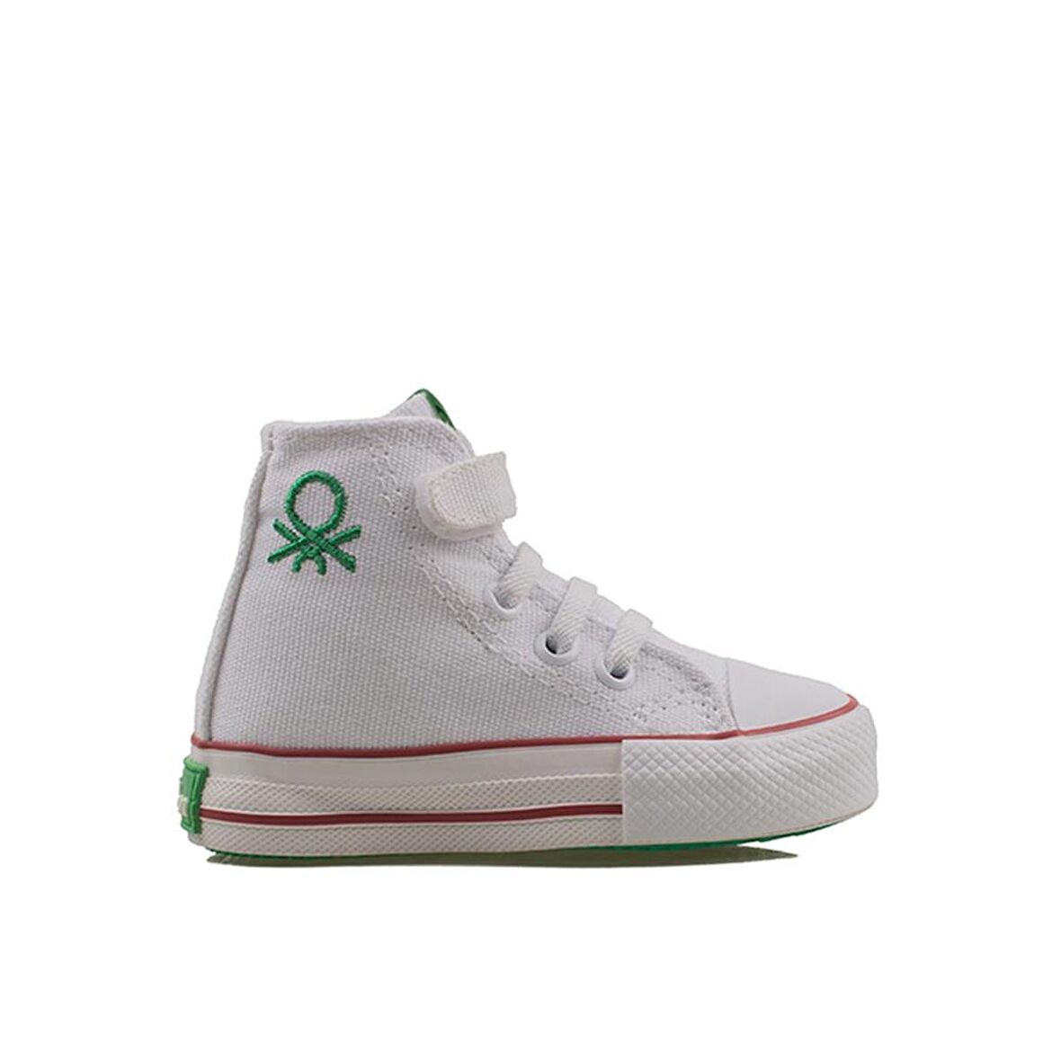 Benetton Beyaz Unisex Bebe Boğazlı Sneaker BN 30817