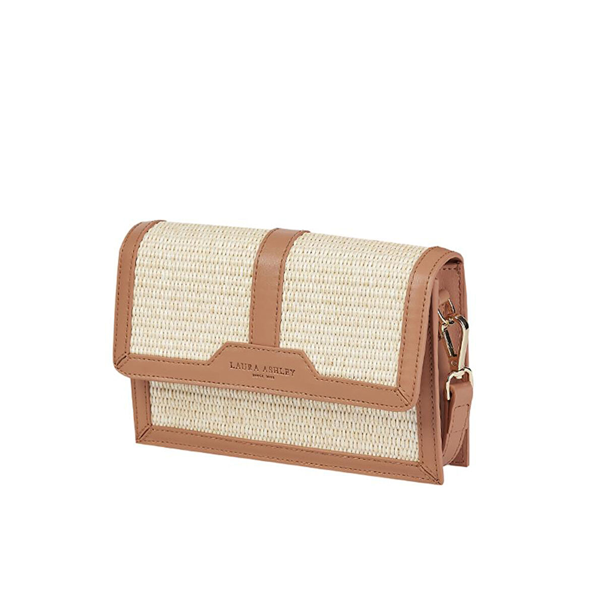 Laura Ashley Taba Hasır İşlemeli Kadın Çapraz Çanta