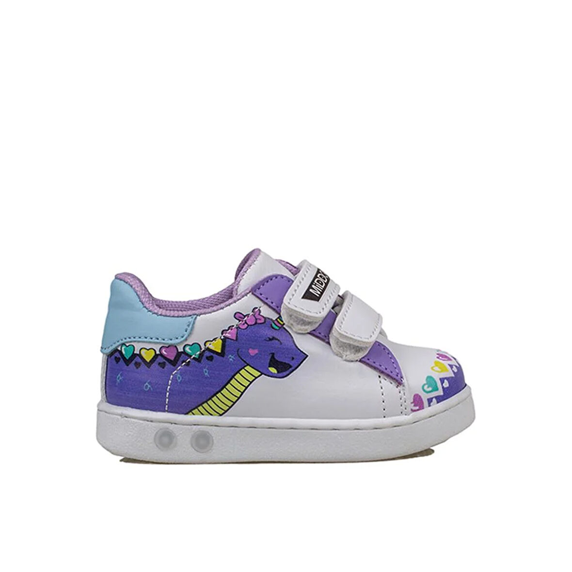 Trend Adımlar Lila Cute Monster Işıklı İlk Adım Bebe Sneaker