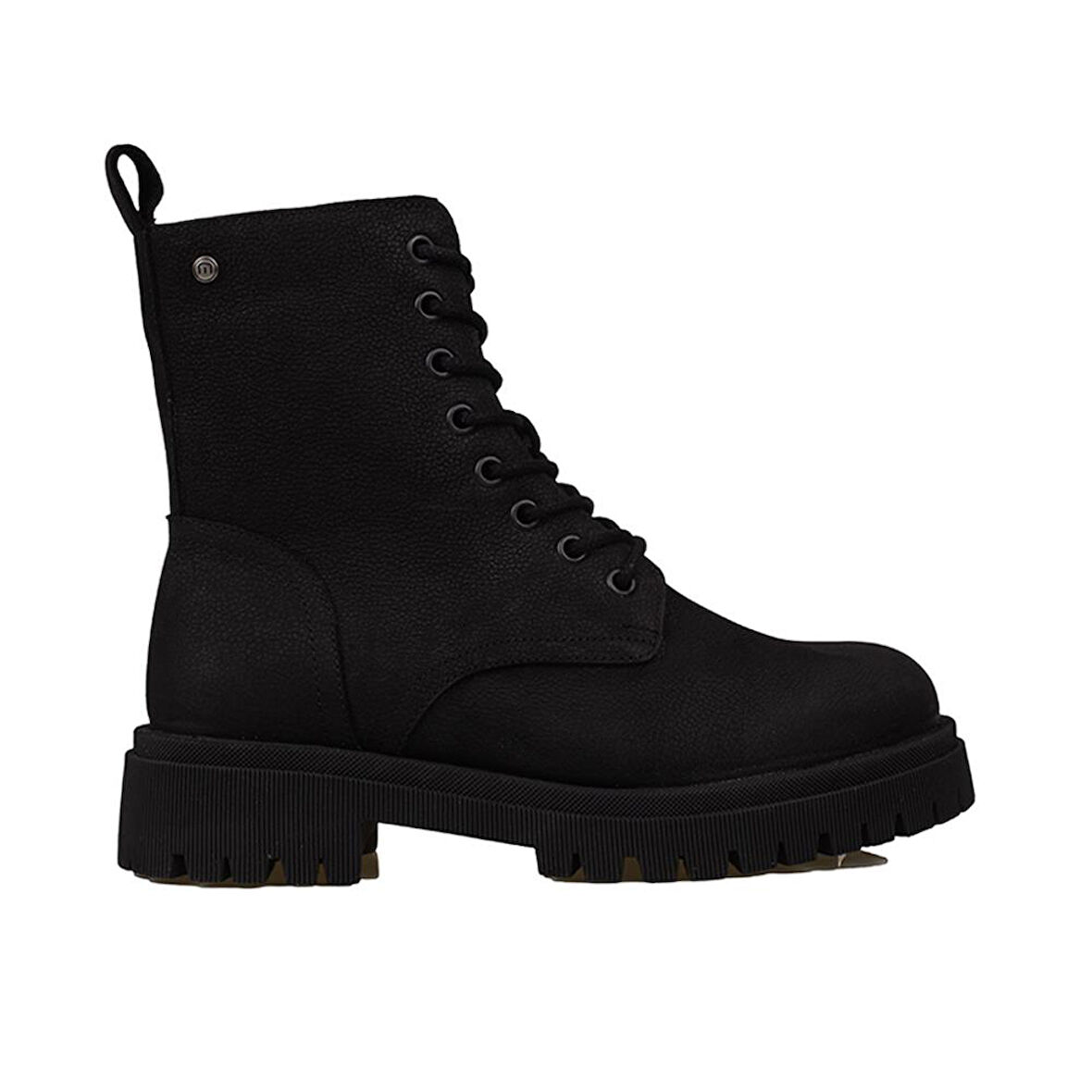 Muya Siyah Kadın Hakiki Nubuk Deri Casual Postal Bot