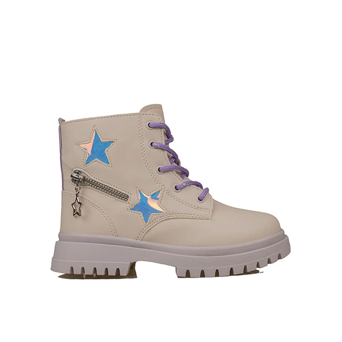 Pepino Krem Kız Çocuk Yıldız Detaylı Lux Bot