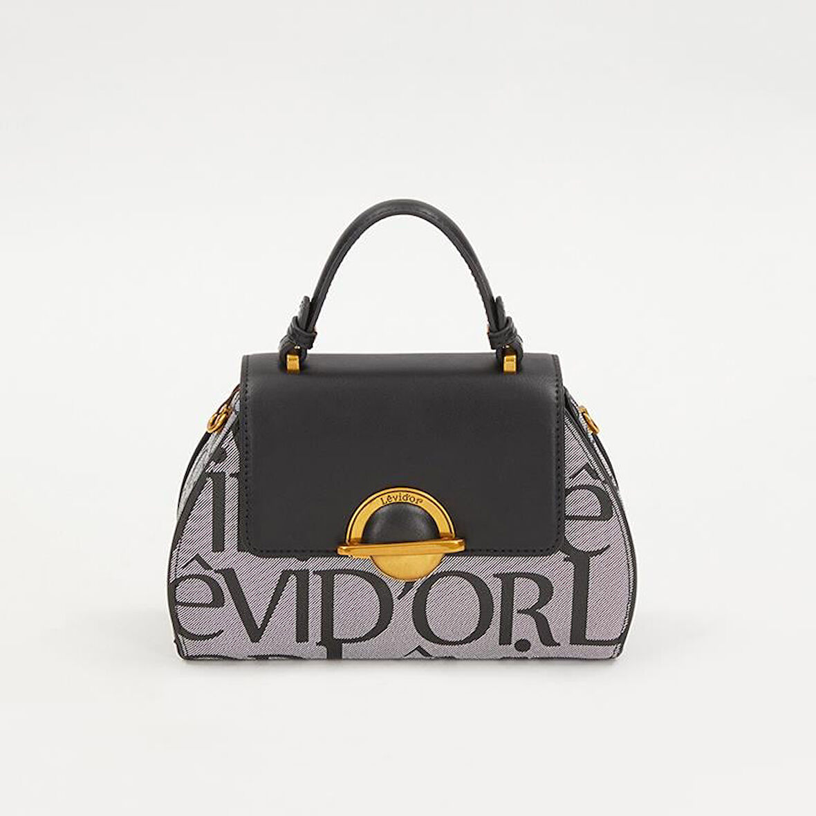 Levidor Siyah Baskılı Kadın Casual El Çantası