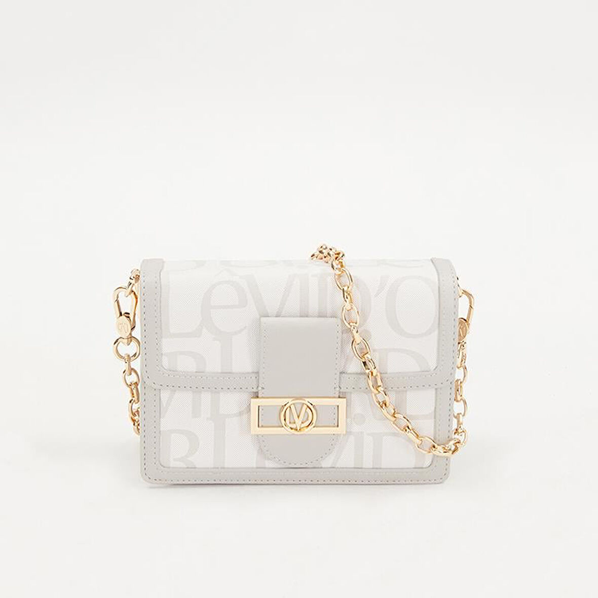 Levidor Beyaz Çift Askılı Kadın Premium Çapraz Çanta