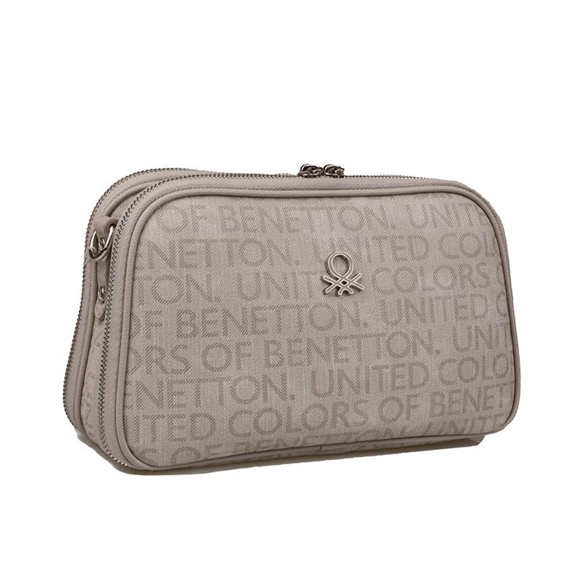 Benetton Taş Kadın Monogram Eskitme Çapraz Çanta BNT 1277