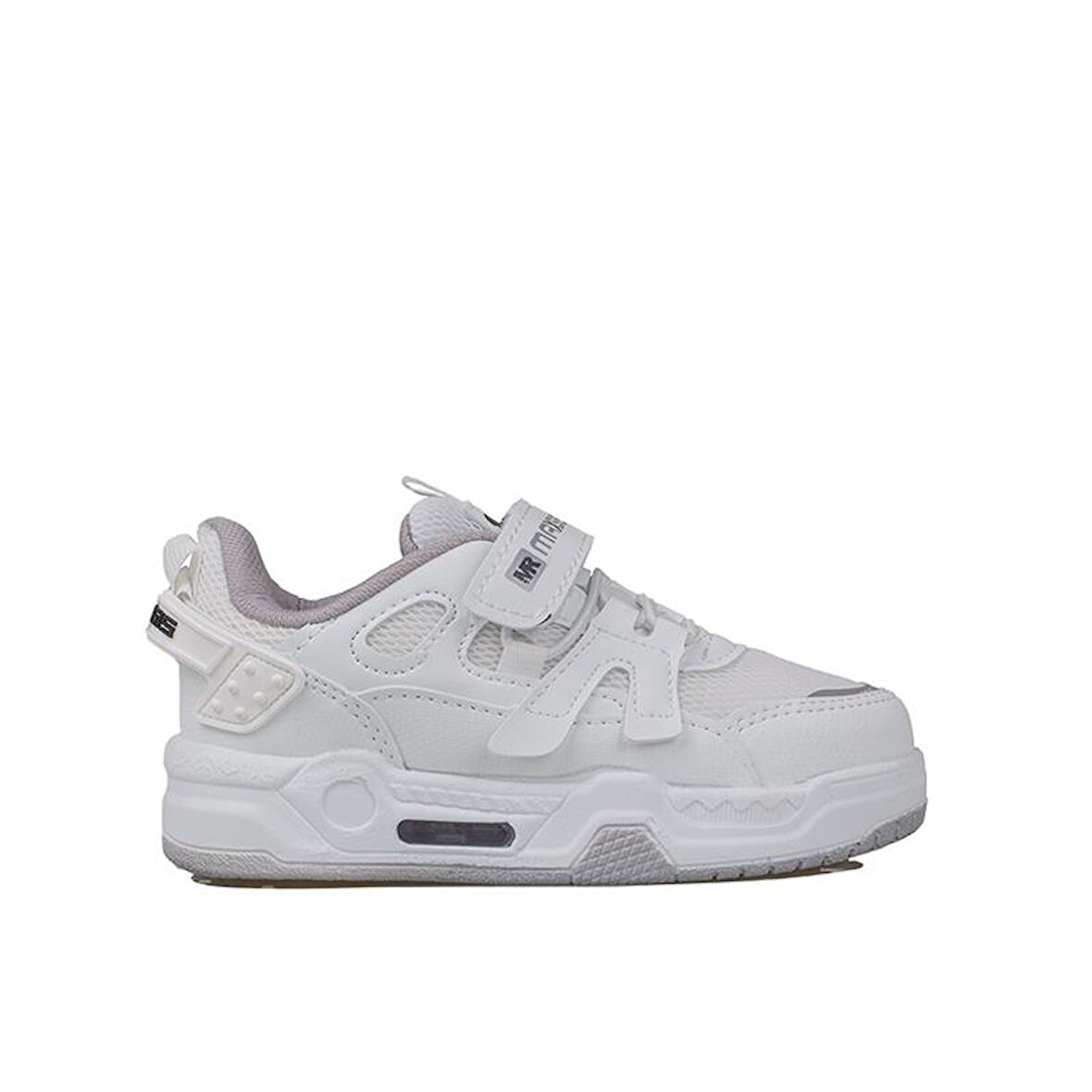 Trend Adımlar Beyaz Kaymaz Taban Çocuk Spor Ayakkabı