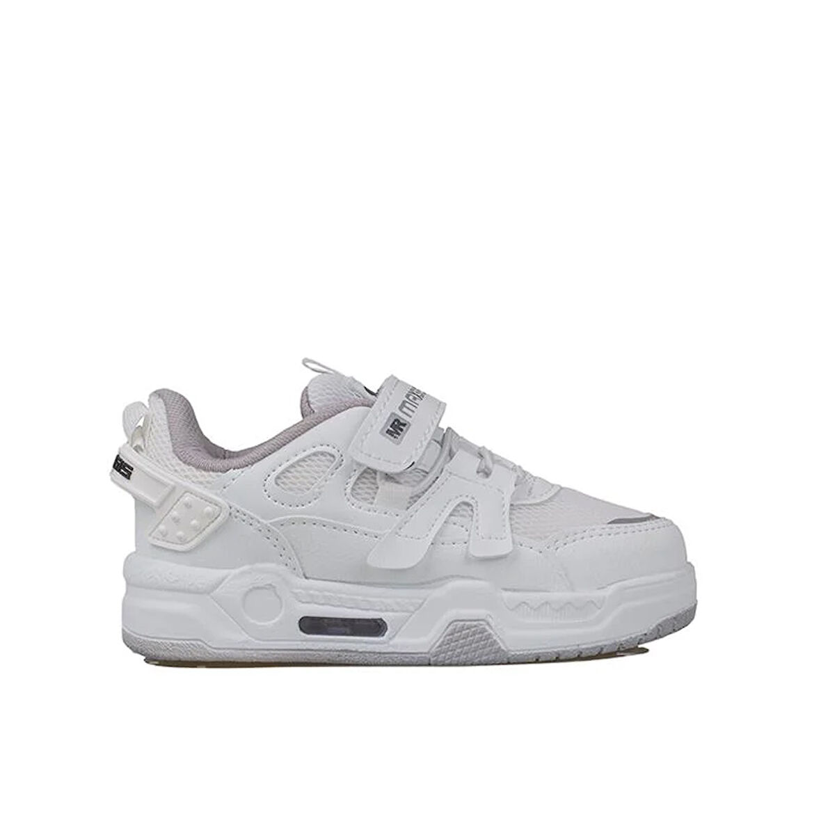 Trend Adımlar Beyaz Kaymaz Taban Çocuk Spor Ayakkabı