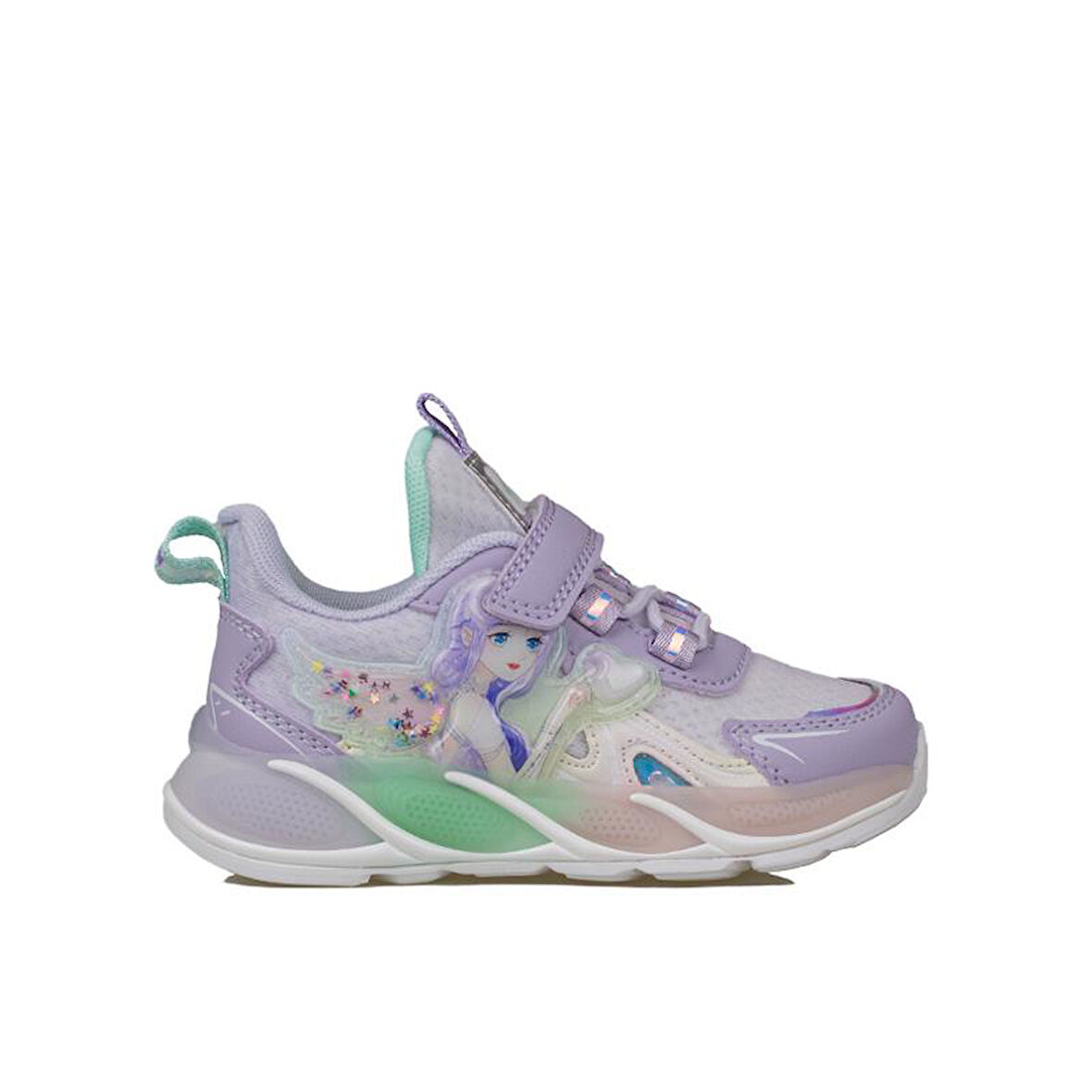 Pepino Lila Kız Çocuk Işıklı Patik Sneaker