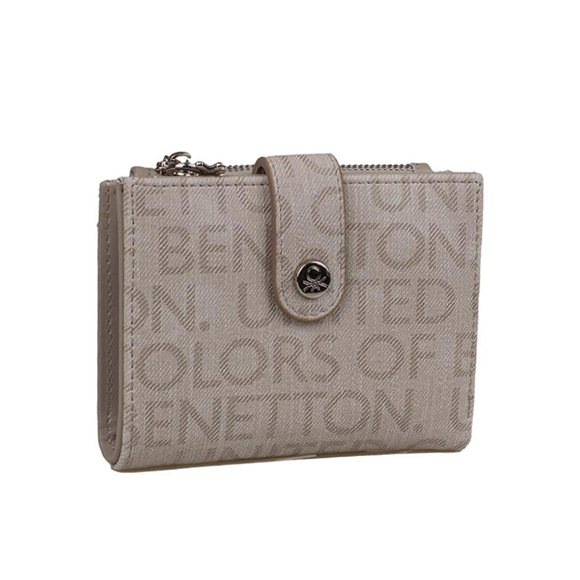 Benetton Taş Monogram Eskitme Kadın Kartlık Cüzdan BNT 1310