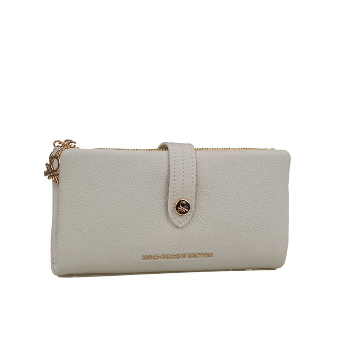 Benetton Bej Kadın Deri Yumuşak Geniş Cüzdan BNT 1241