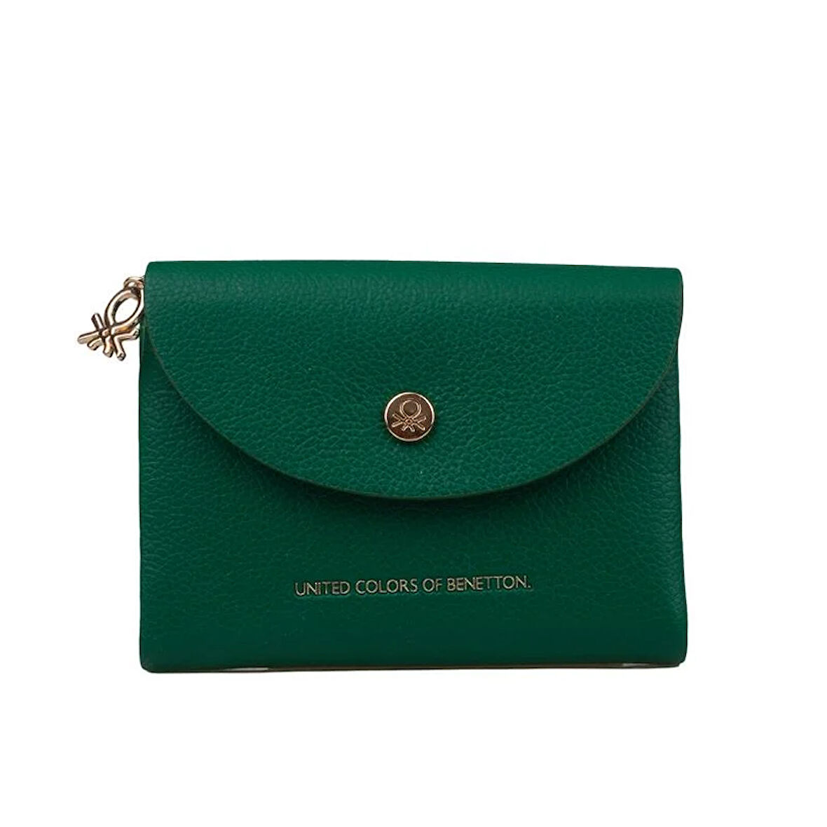 Benetton Yeşil Softline Kadın Kare Yumuşak Deri Cüzdan  BNT 1445