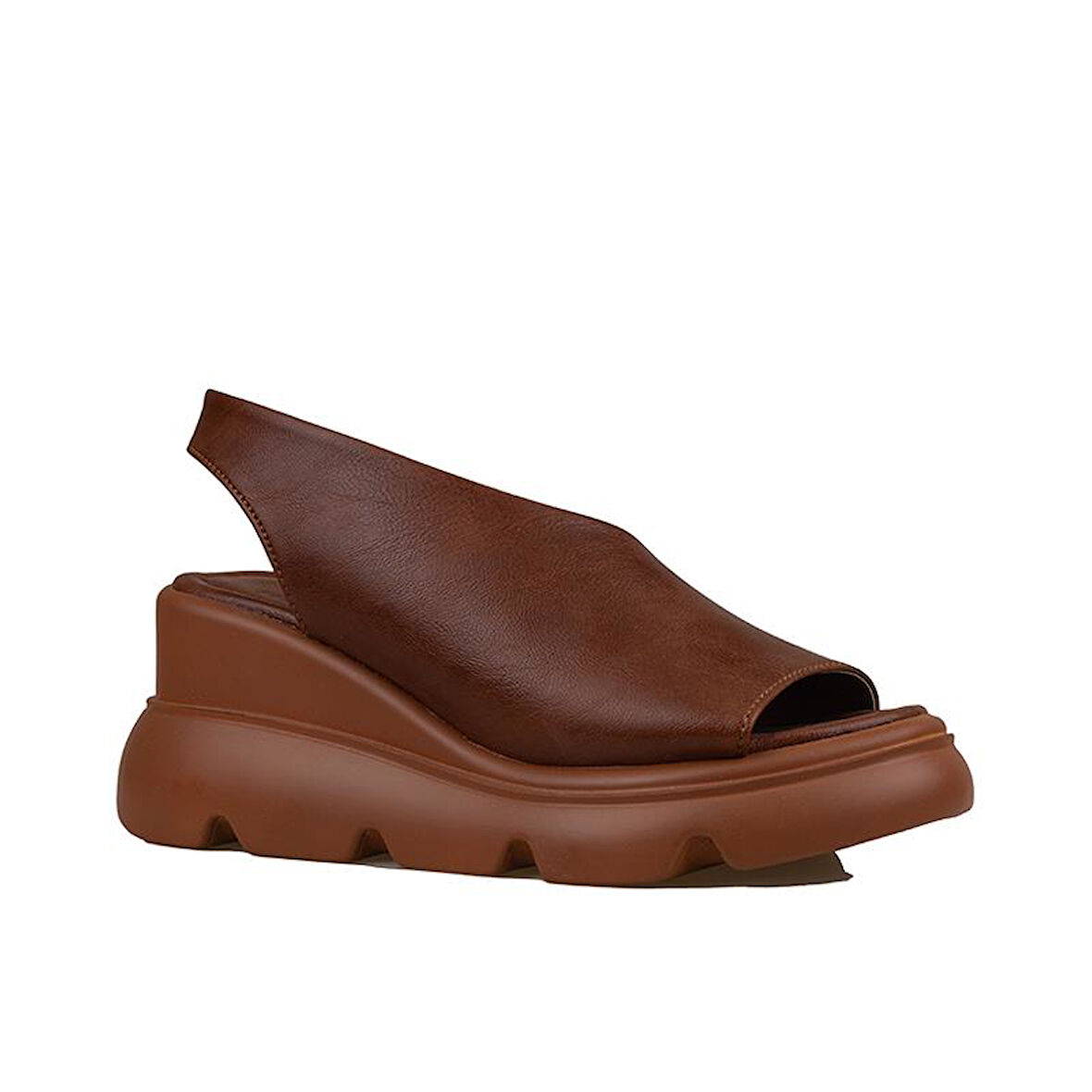 Trend Adımlar Taba Kalın Taban Ultra Hafif Yan Kapalı Kadın Sandalet