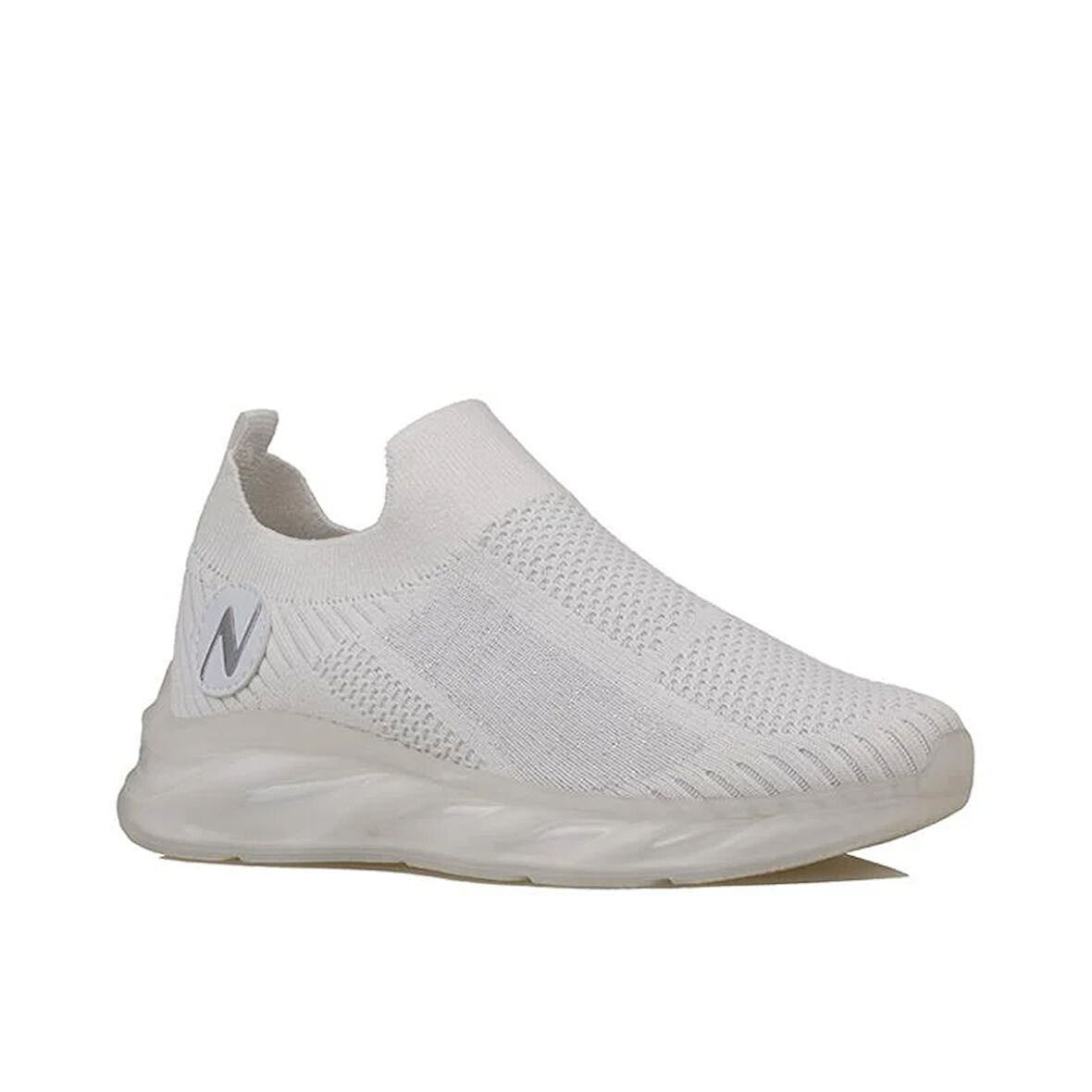 M2S Beyaz Marla Kadın Lastikli Ortopedik Sneaker