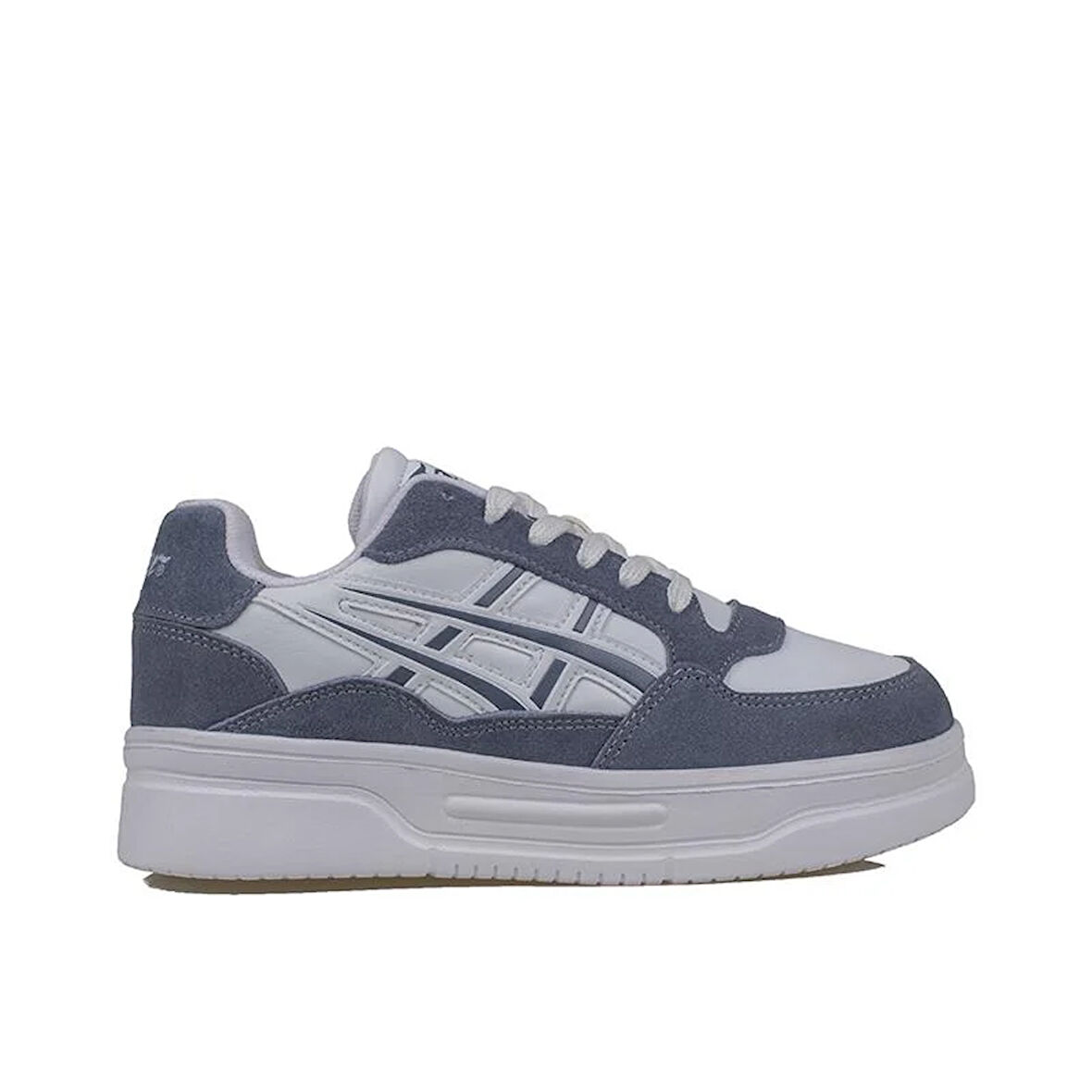 Tayger Mavi Kalın Taban Unisex Nubuk Deri Sneaker