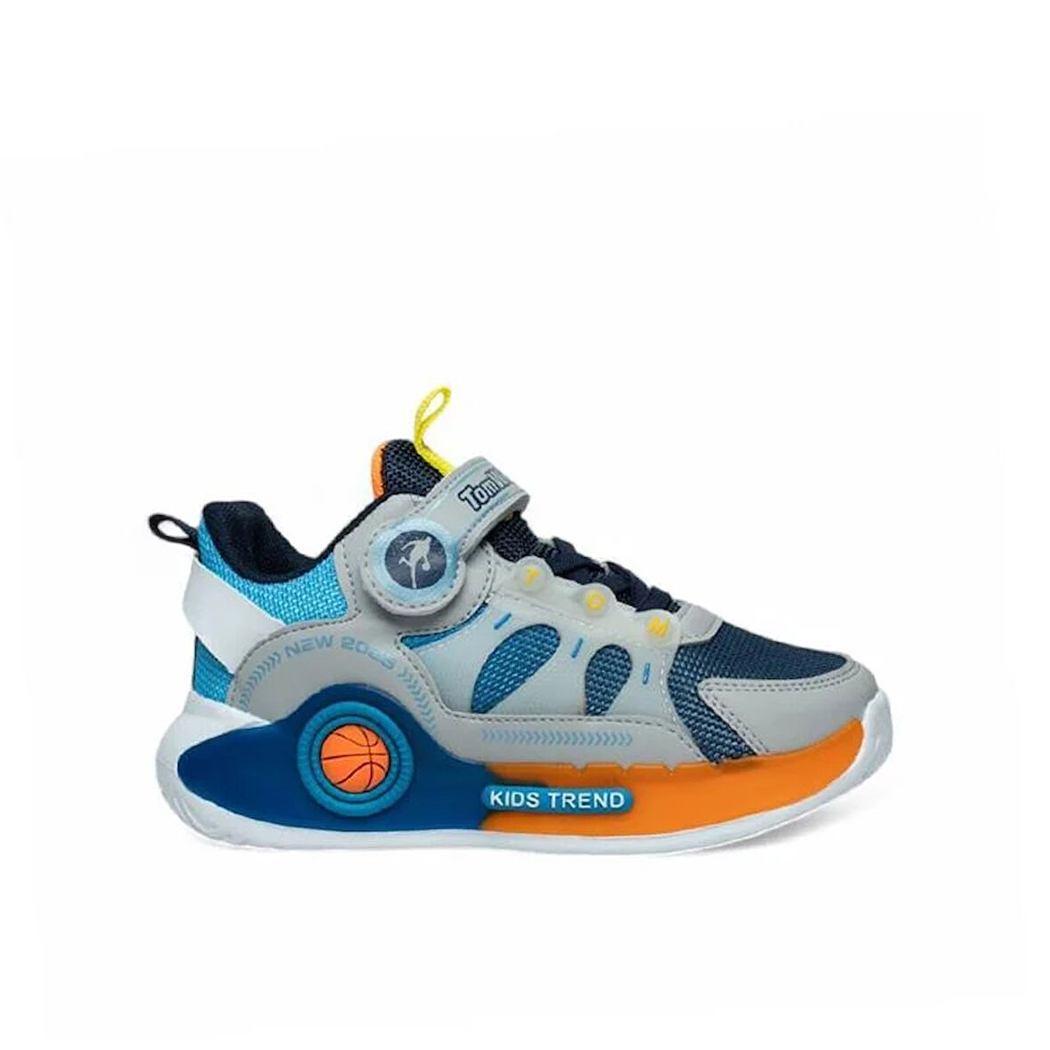 Trend Adımlar Gri Erkek Çocuk Ultra Hafif Yarım Boğaz Sneaker