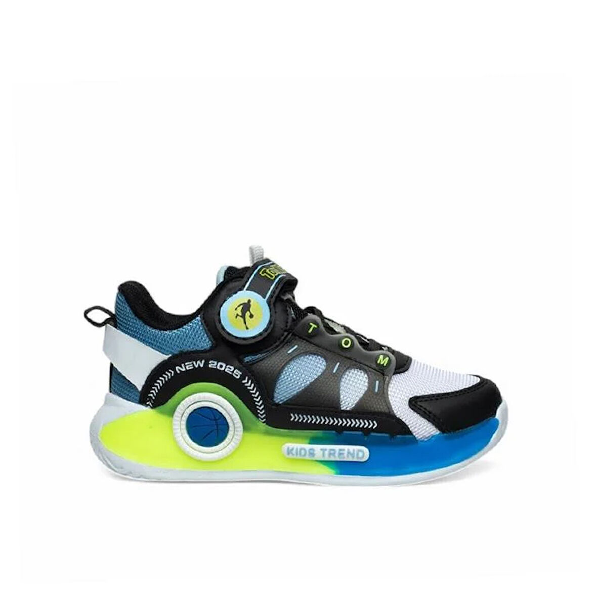 Trend Adımlar Beyaz Erkek Çocuk Ultra Hafif Yarım Boğaz Sneaker