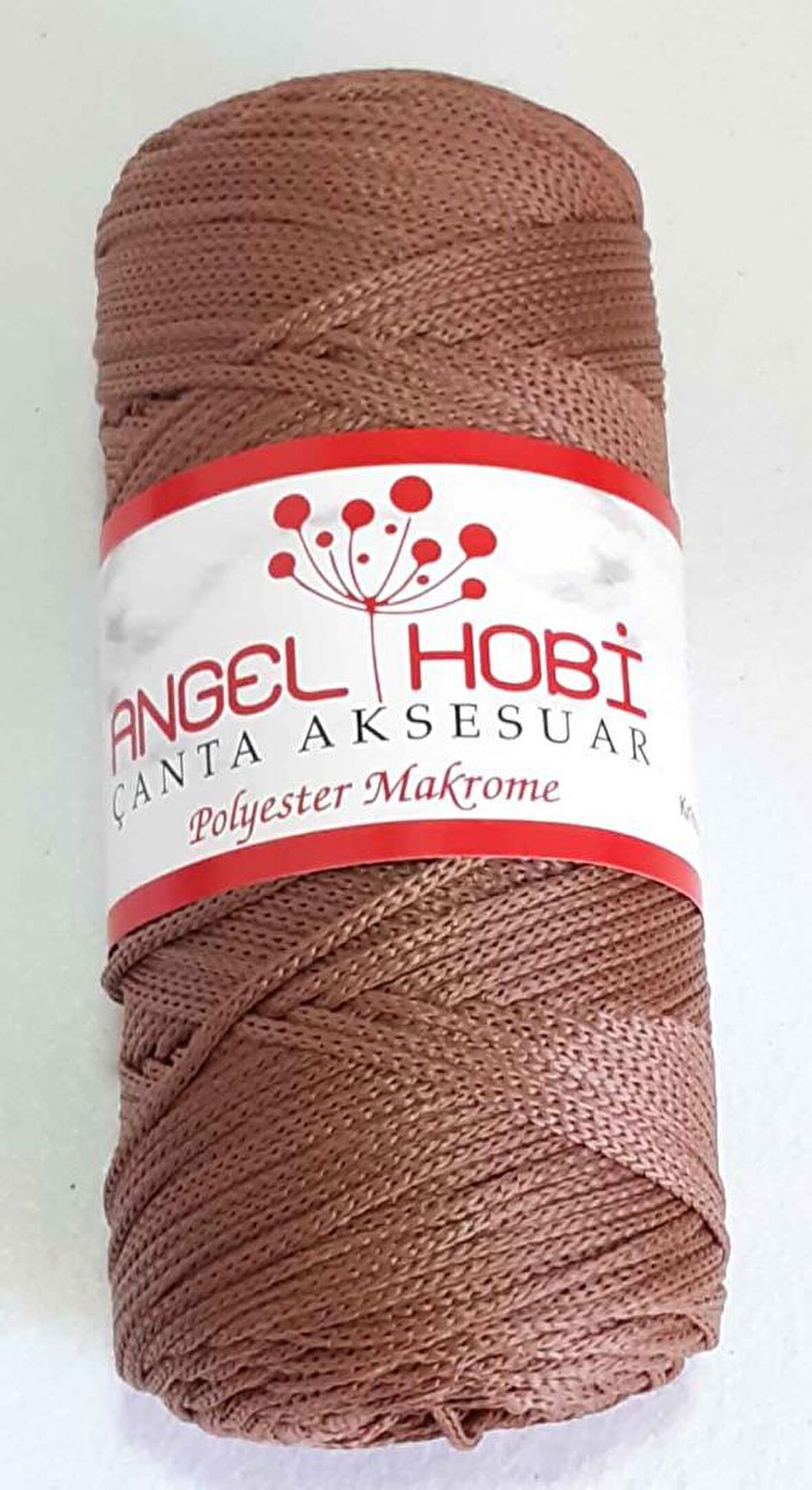 Taba renk polyester makrome