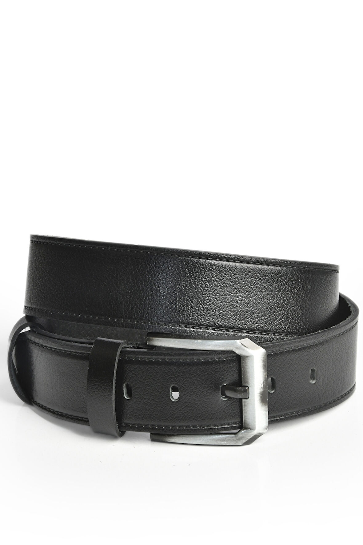 DeepSEA Erkek Siyah %100 Hakiki Deri Spor Kot Kemeri 4,5 cm Kot ve Kanvas Pantolonlara Uygun Kemer 2402633