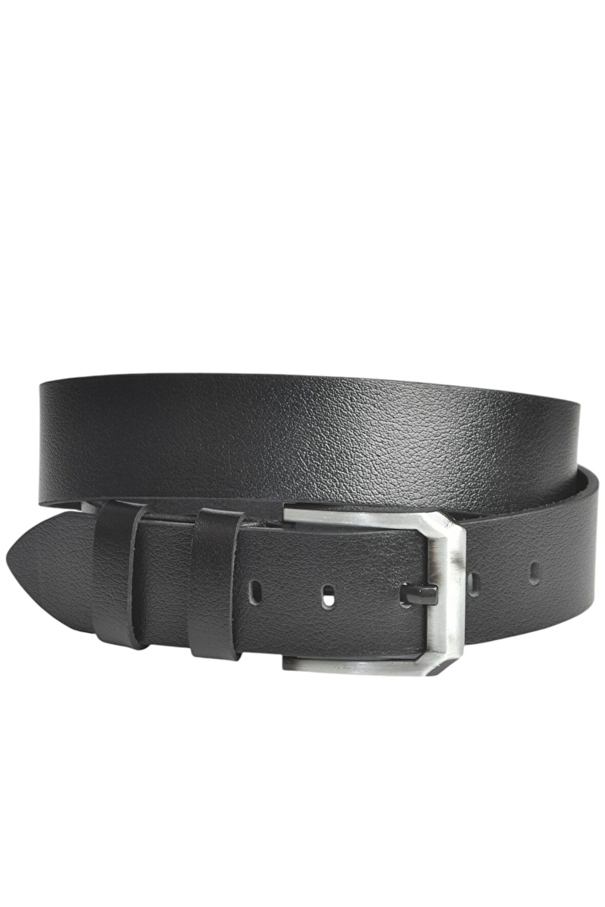 DeepSEA Erkek Siyah %100 Hakiki Deri Spor Kot Kemeri 4,5 cm Kot ve Kanvas Pantolonlara Uygun Kemer 2502634