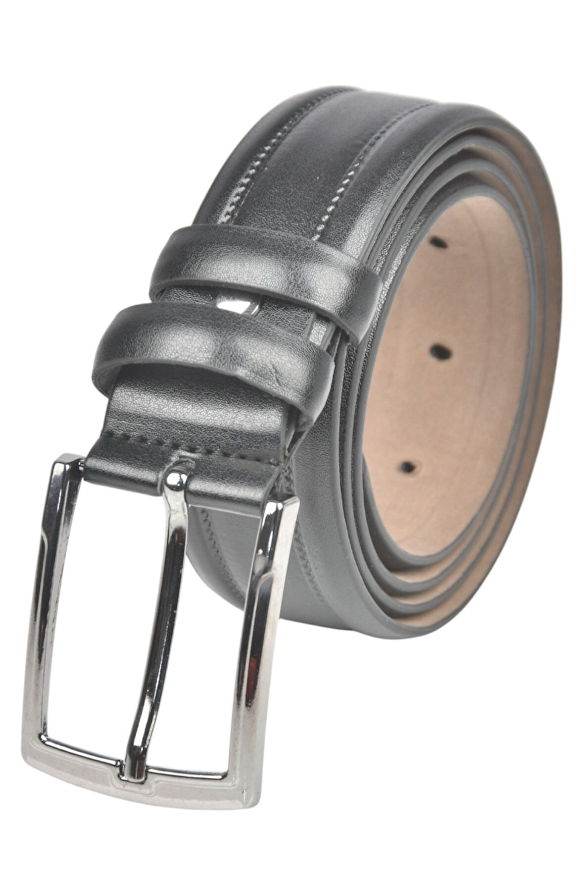 DeepSEA Erkek Siyah 3,5 cm Eninde Klasik Suni Deri Kemer 2402637