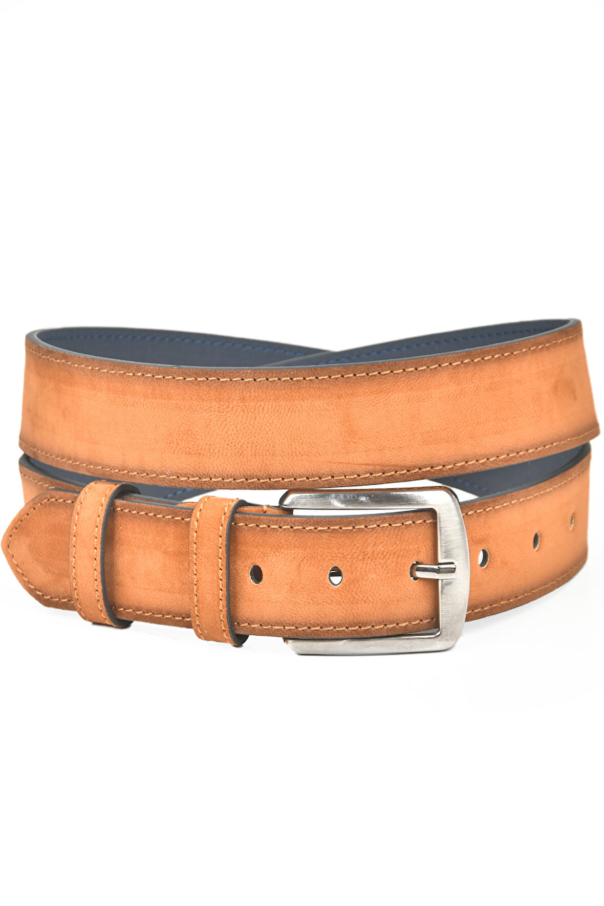 DeepSEA Erkek Taba 4 cm Eninde Süet Kemer Suni Süet Spor Kemer 2402643