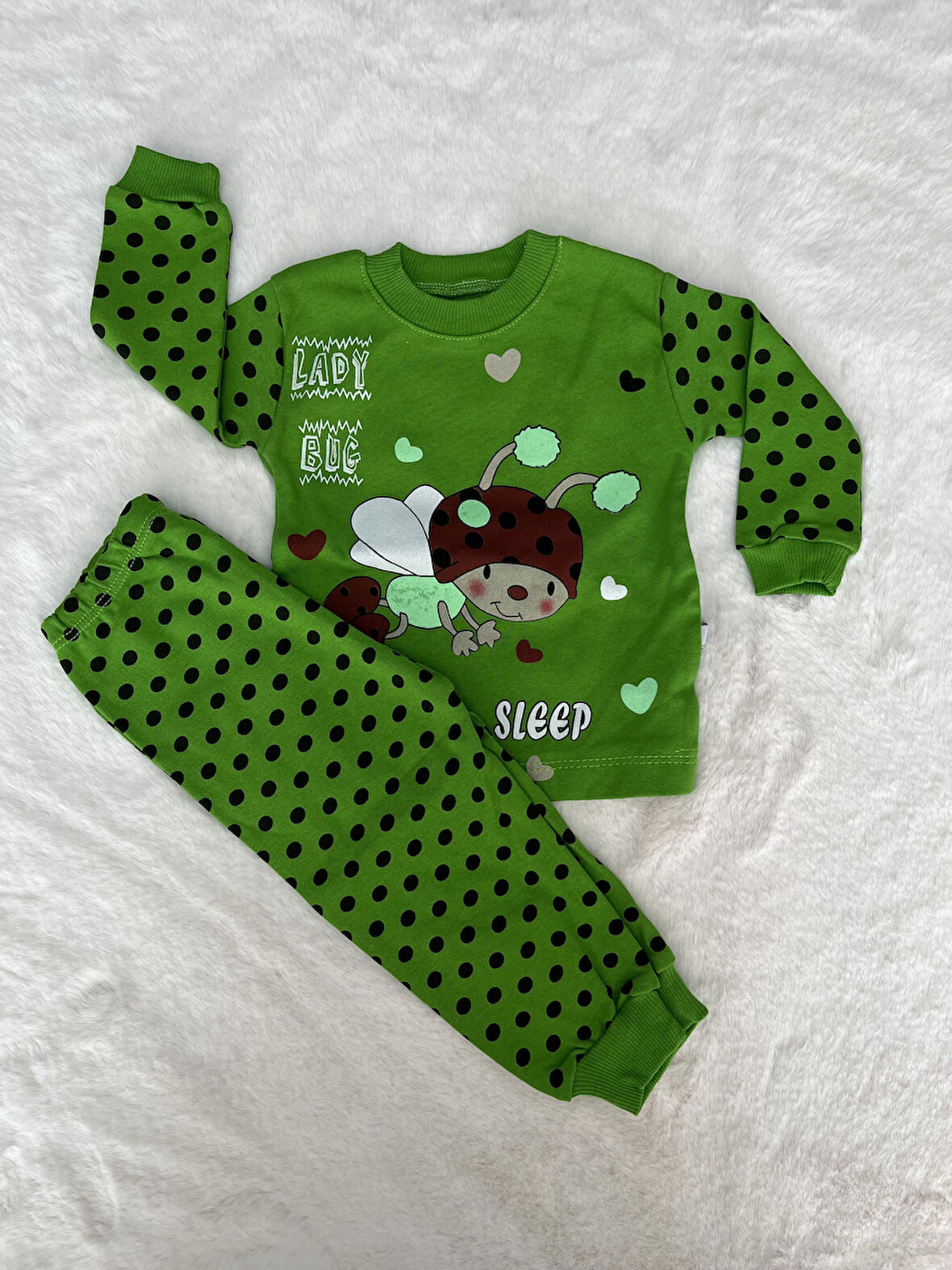 Uğurböceği Figürlü Pijama Takım