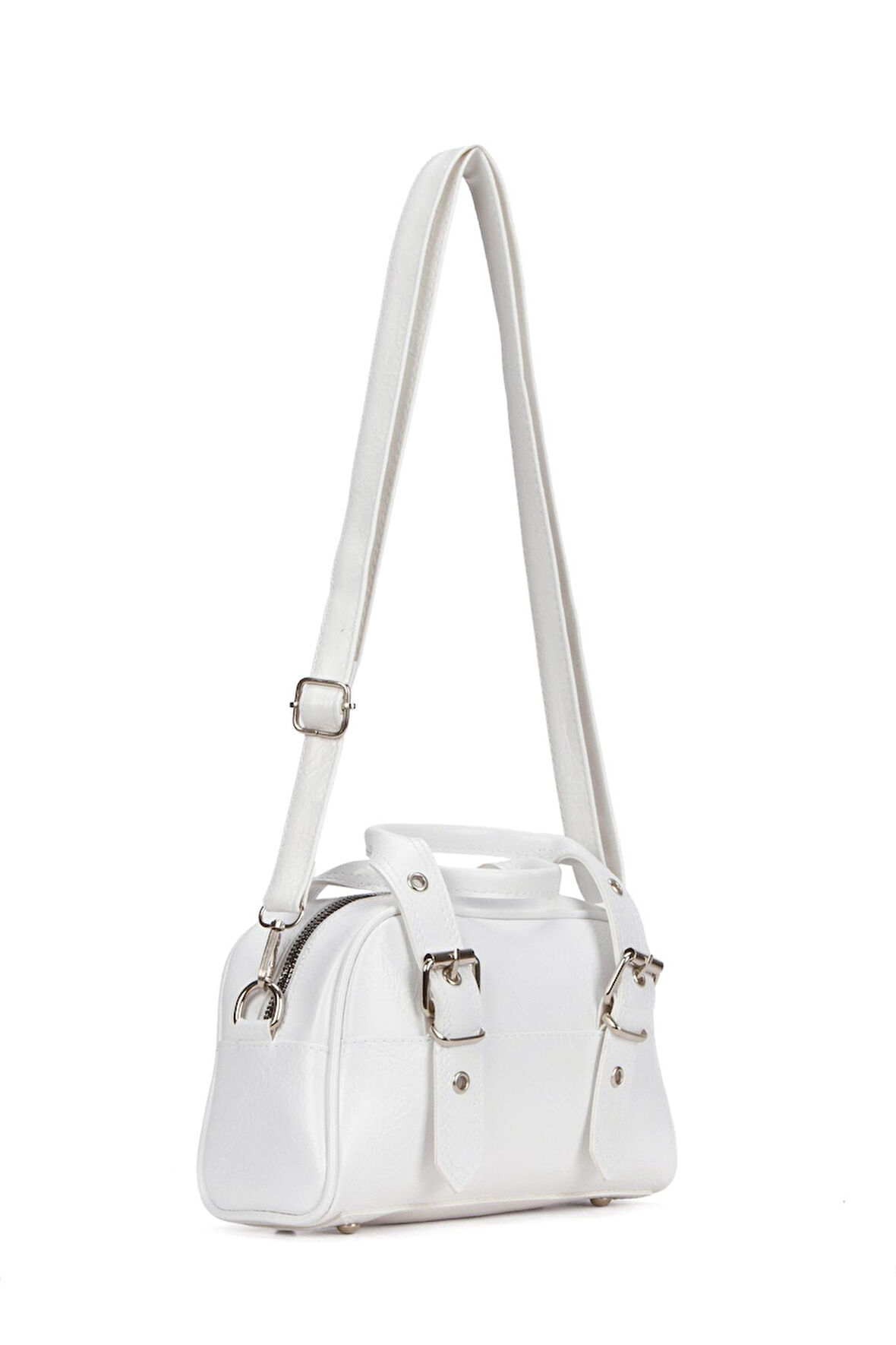 Ayarlanabilir Askı Kemer Toka Detaylı Kadın El ve Omuz Çantası