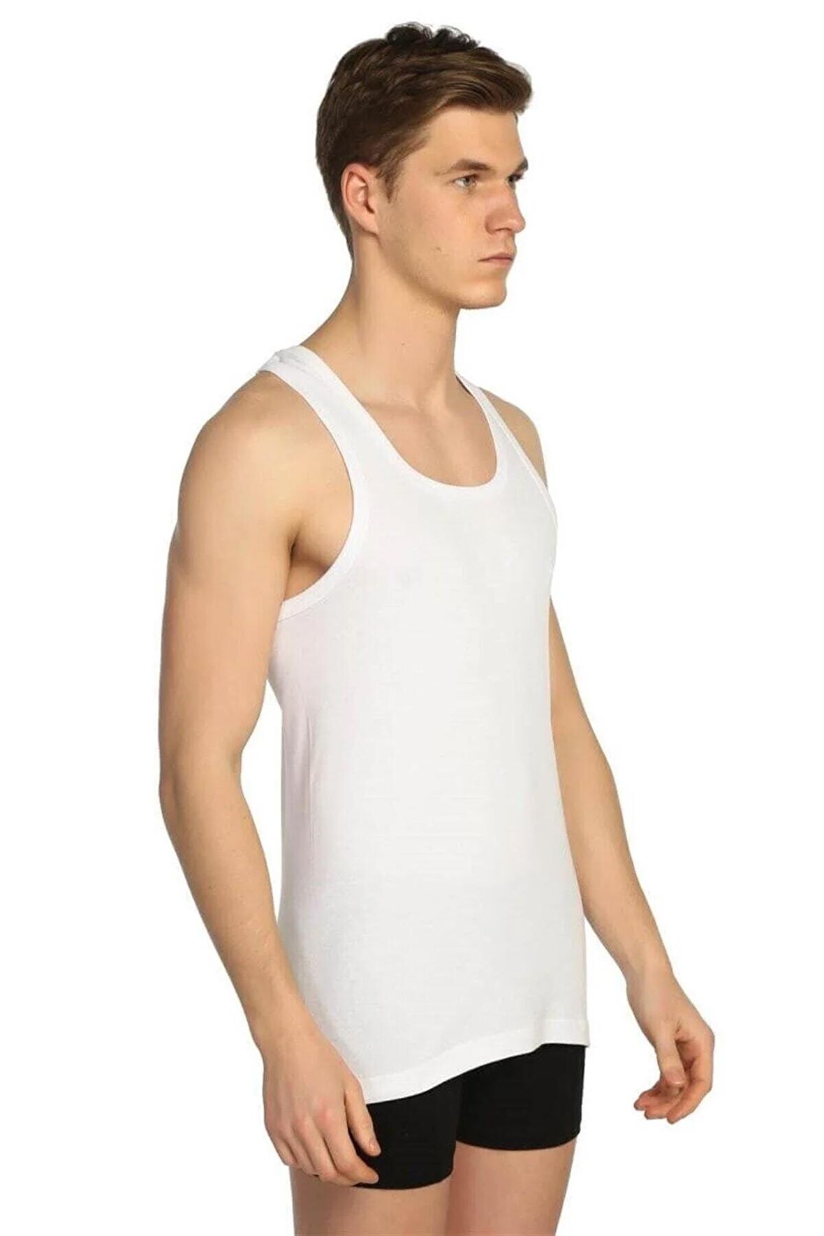 Erkek Beyaz Atlet 6'lı Paket