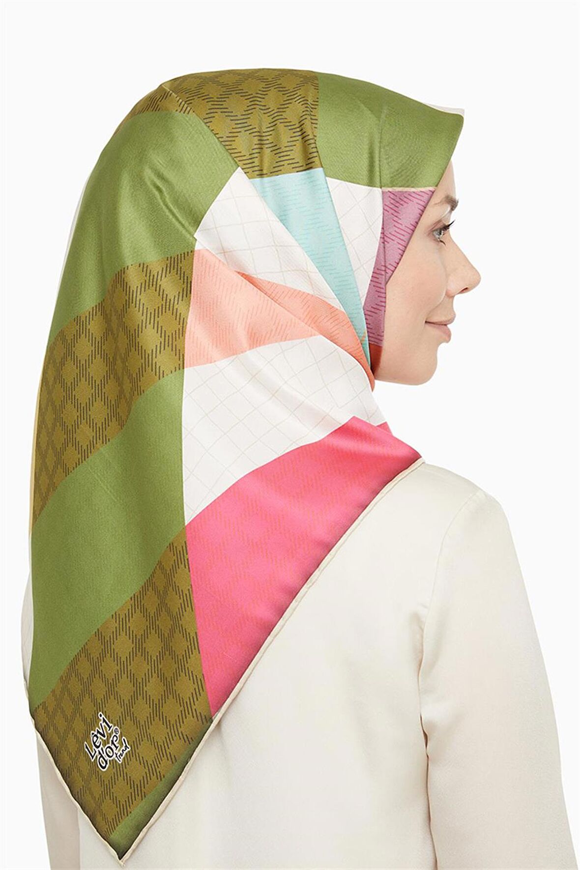 Levidor Haki Trend Twill Eşarp