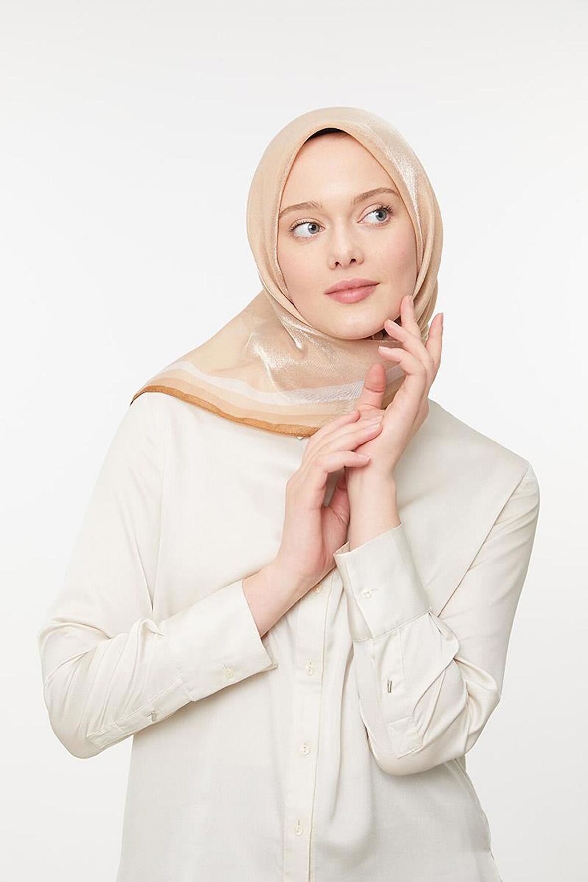 Levidor Sütlü Kahve Kehribar Eşarp