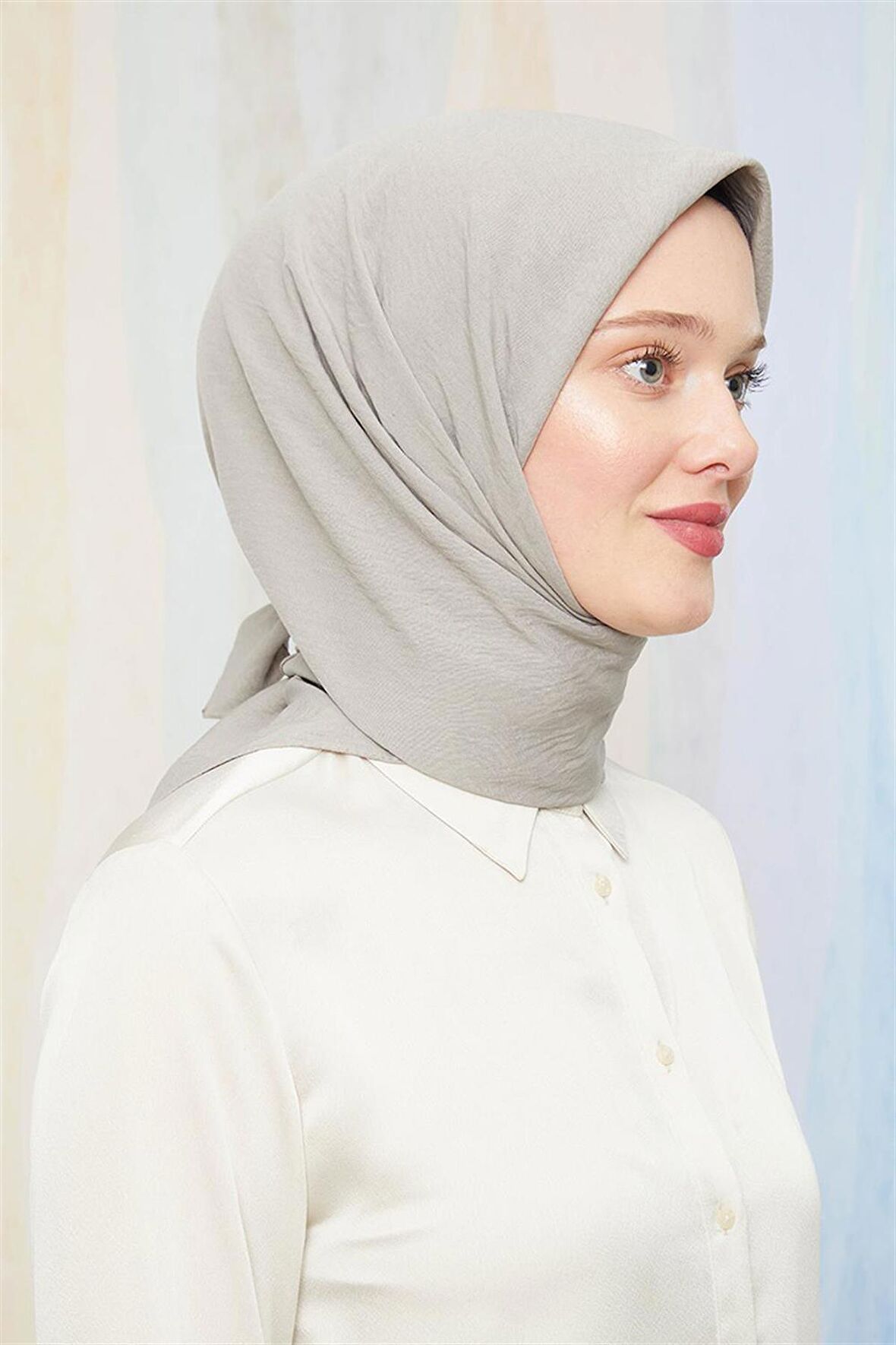 Levidor Koyu Taş Pamuk Cazz Kare Eşarp