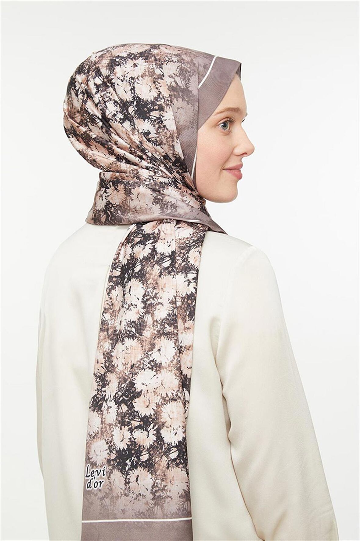 Levidor Sütlü Kahve Twill Şal