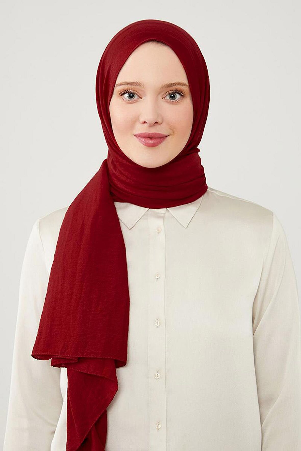 Levidor Kırmızı Düz Style Şal