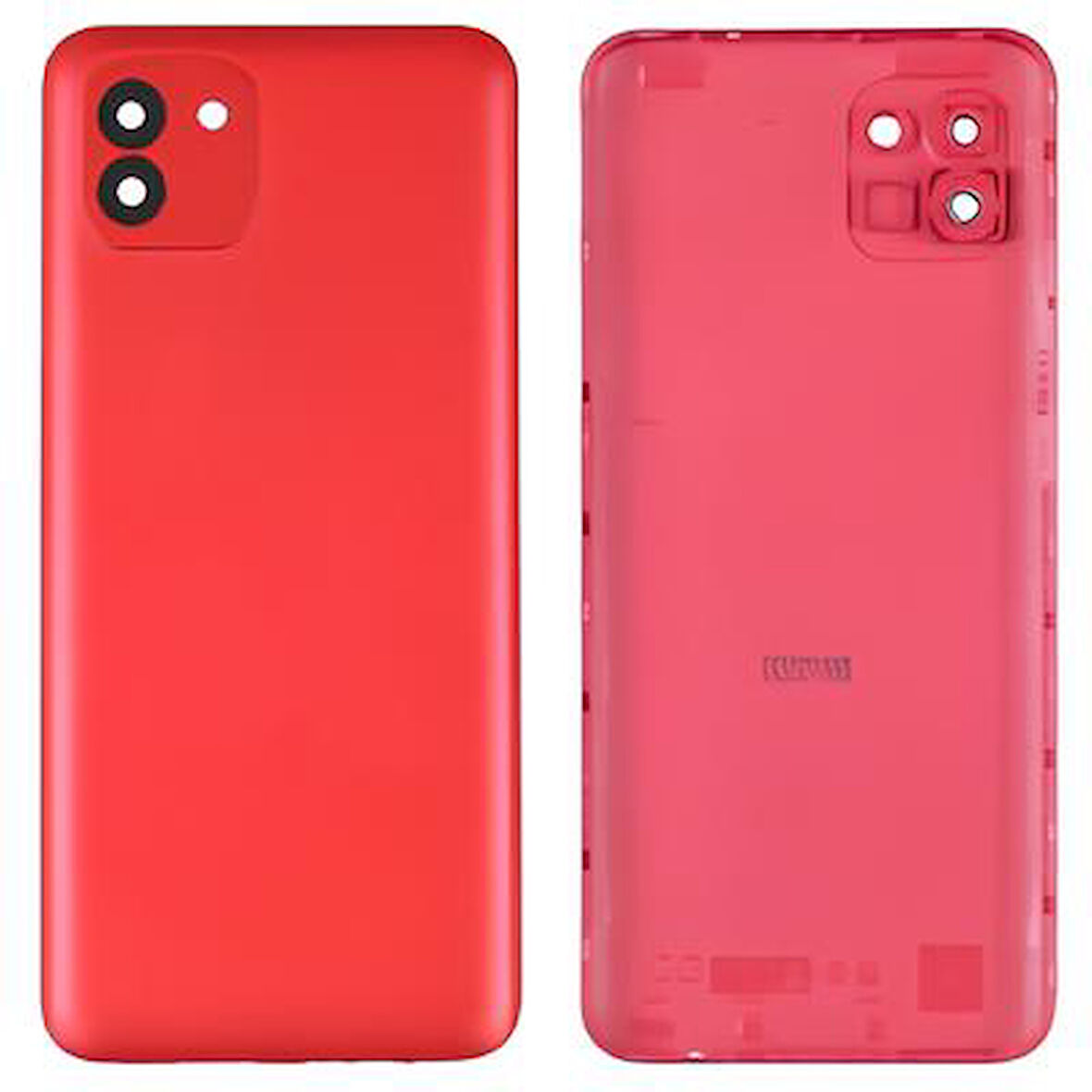 Samsung Galaxy A03  - SM-A035 FULL Kasa Arka Kapak Takım KIRMIZI