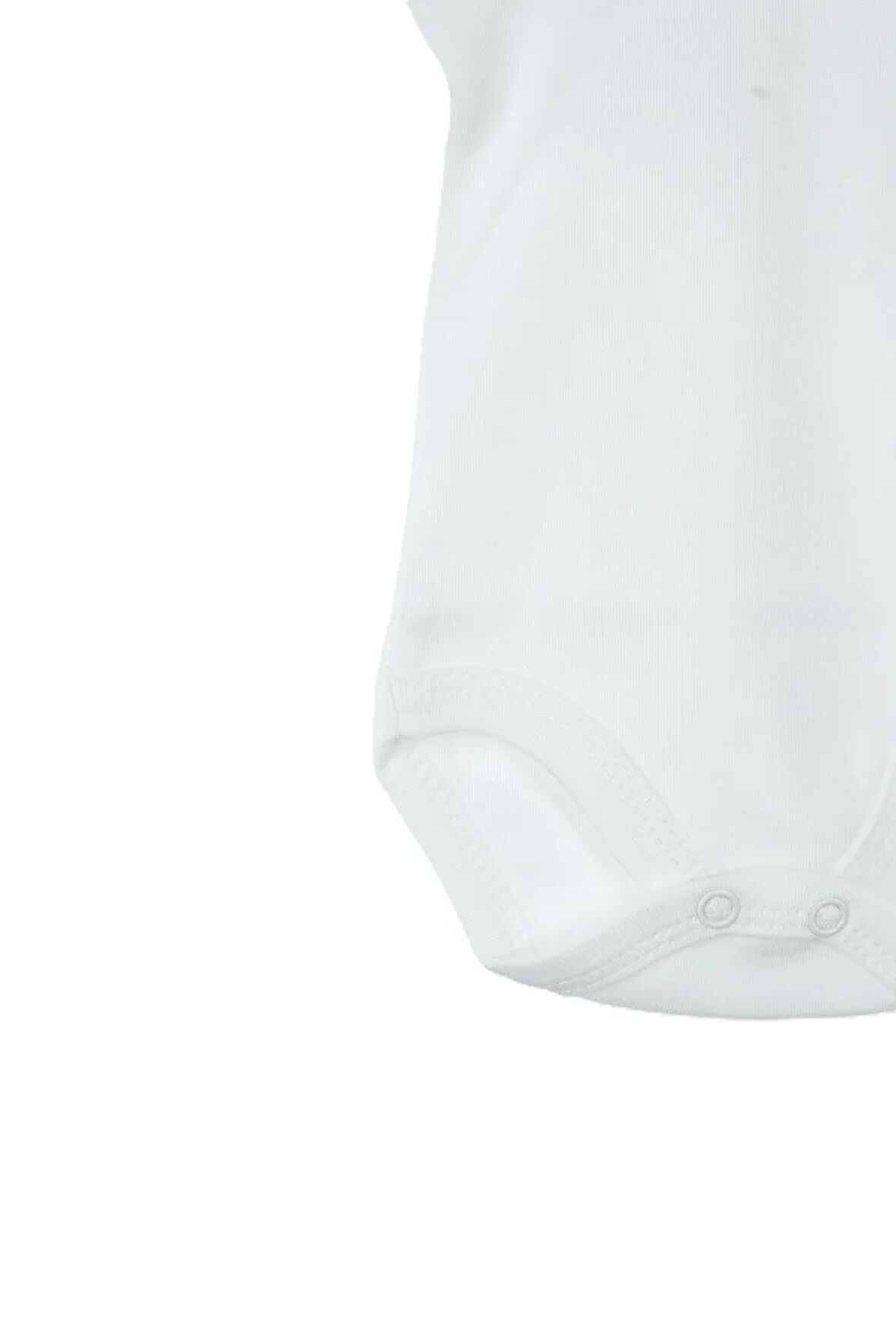 Oppland Bebek Zıbın Badi Kısa Kollu %100 Pamuk Kumaş Düz Çıtçıtlı Yeni doğan