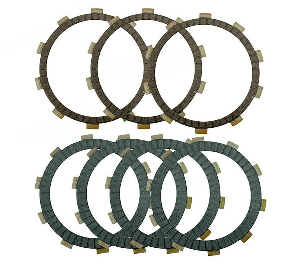 DEBRİYAJ BALATA SET 4KALIN-3İNCE 10TIRNAK DOMİNAR 250-400