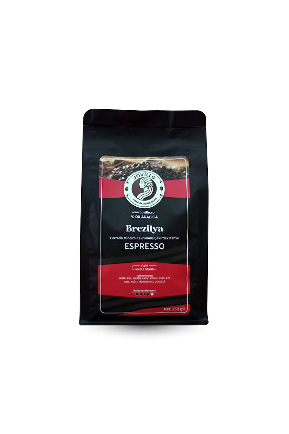 Brezilya Çekirdek Kahve – Cerrado Mineiro, %100 Arabica, Espresso Için Özel Kavrulmuş – 250G