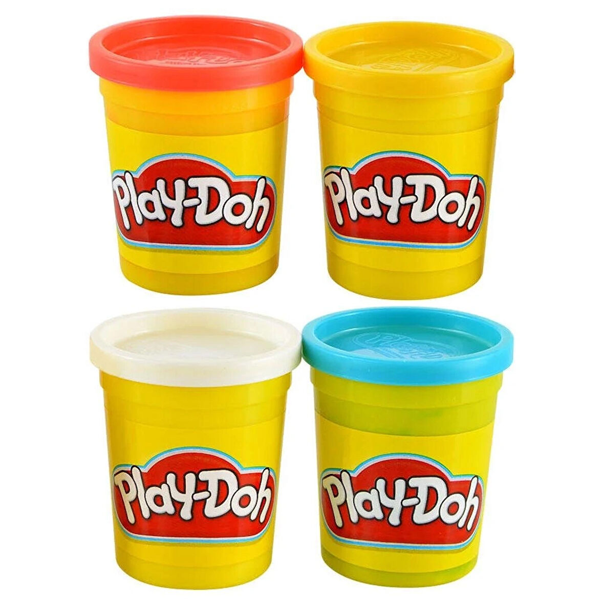 Oppland Kırtasiye Oyun Hamuru 4 lü Paket Play-Doh Anaokulu ilkokula Kolay Şekil Alan Çocuk Dostu Rengarenk