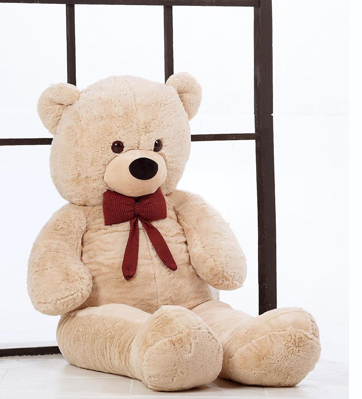 160 cm Papyonlu Peluş Ayı-DEV Boy-Sevgiliye Özel HEDİYE - % 100 YERLİ