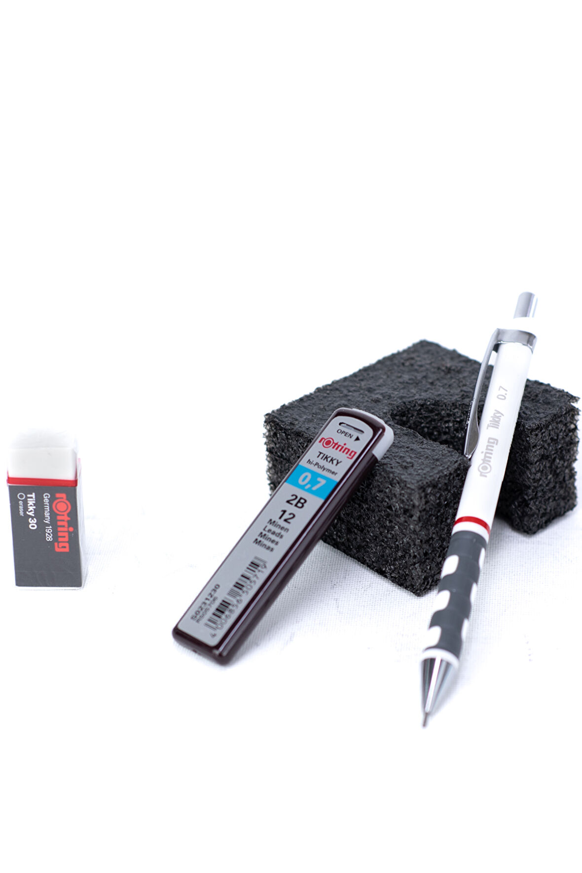 Oppland Kırtasiye Rotring Tikky 2B Uçlu Kalem Orijinal Silgi Hediyeli 0.7 mm Ergonomik Dayanıklı Set